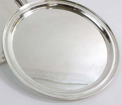 Appraisal: TIFFANY COMPANY MAKERS STERLING SILVER ROUND TRAY D Marked on