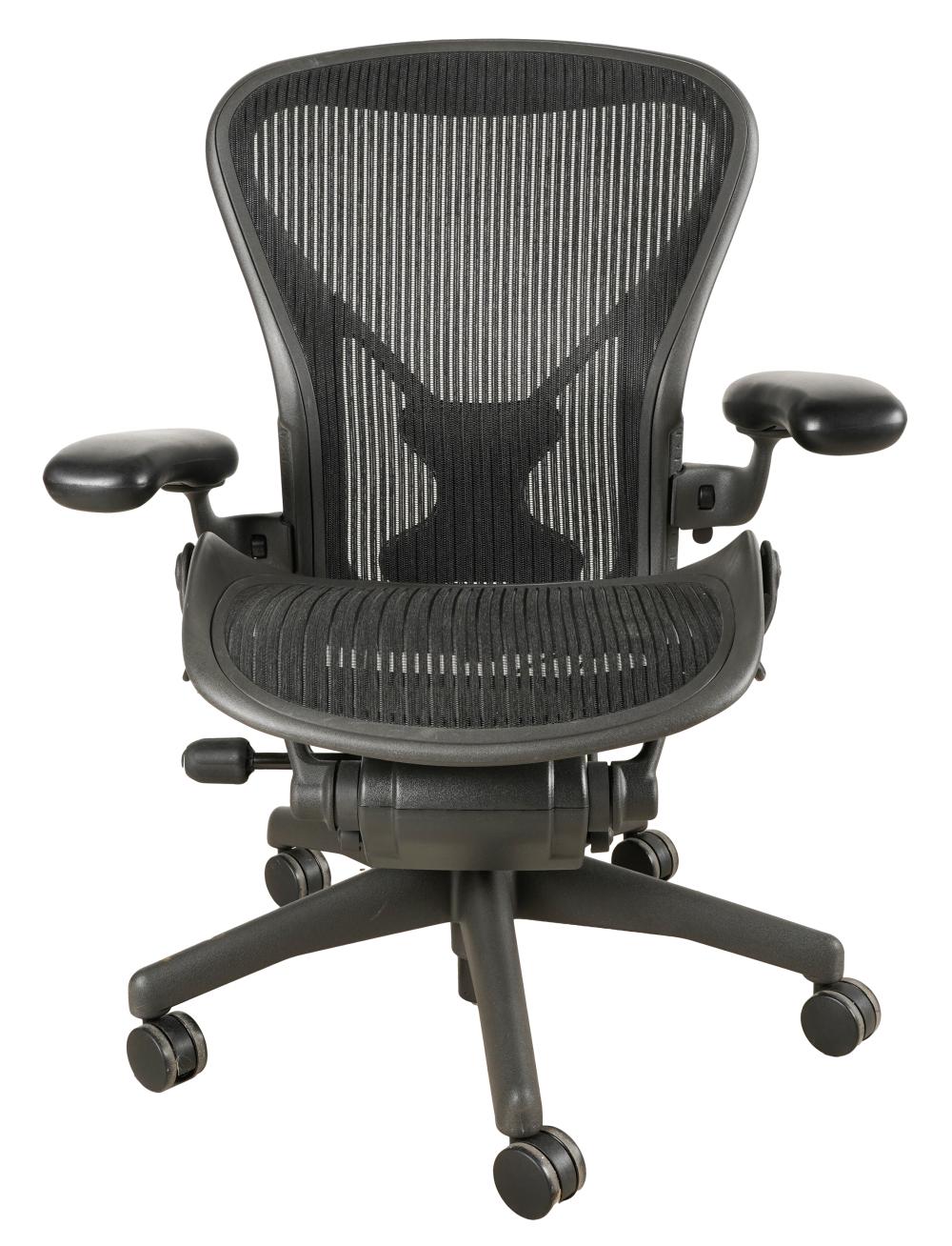 Appraisal: HERMAN MILLER OFFICE CHAIRmanufacturer's mark upper back ranging adjustable width