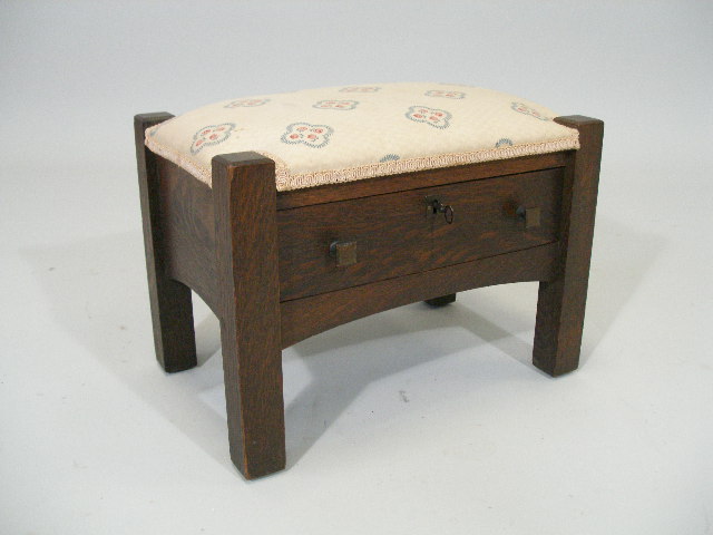 Appraisal: Limbert Arts and Crafts Stool rare and unusual form oak