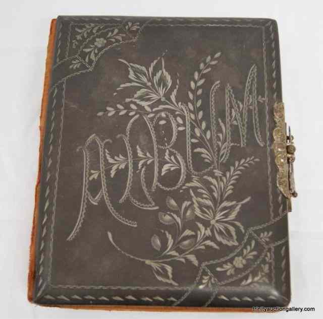 Appraisal: Antique Victorian era Photo Album w Some Photo'sThis is a