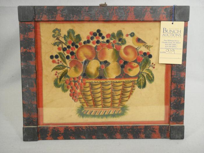 Appraisal: David Y Ellinger American th c theorem on velvet fruit