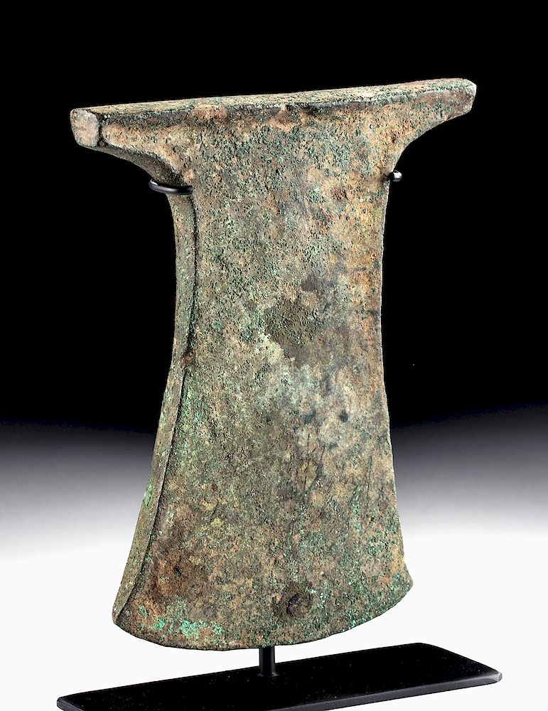 Appraisal: Huge Inca Copper Axe Head Pre-Columbian Central Coast Peru Incan