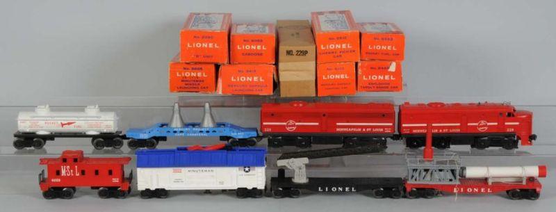 Appraisal: Lot of Lionel Minneapolis St Louis Diesel in OB Description