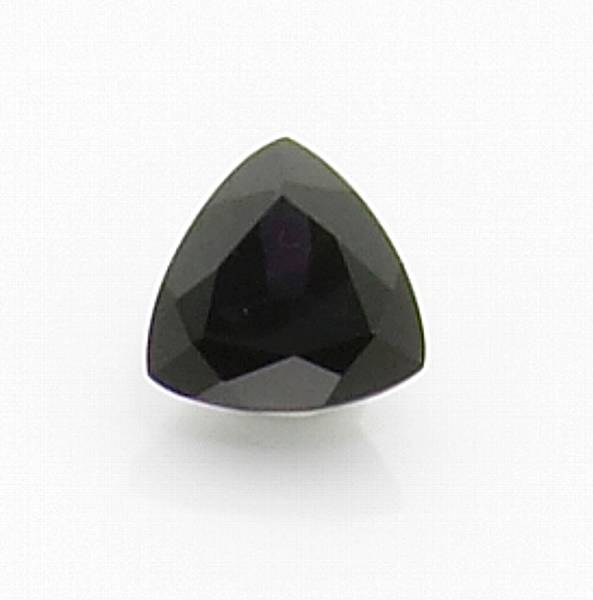 Appraisal: Black Spinel Umba Valley Tanzania Triangular-cut stone of deep black