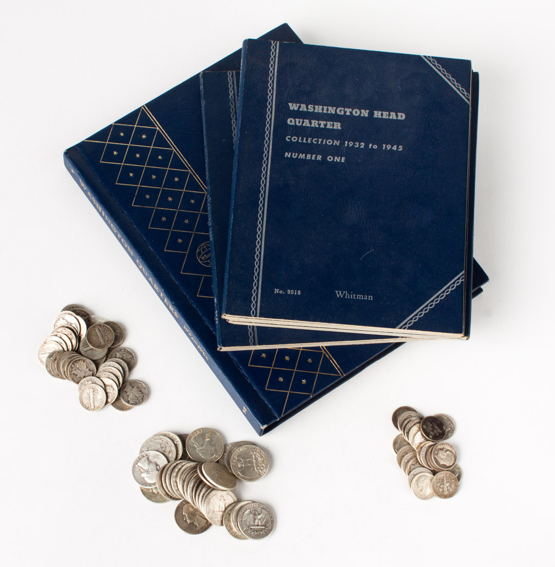 Appraisal: United States Assorted silver quarters dimes comprising housed in a