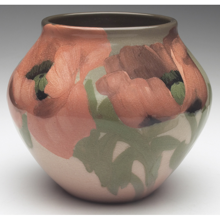 Appraisal: Good Rookwood vase Iris glaze bold and colorful poppy design