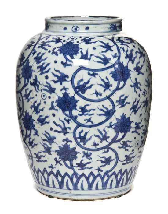 Appraisal: A Chinese Porcelain Baluster Vase in the Ming Dynasty style