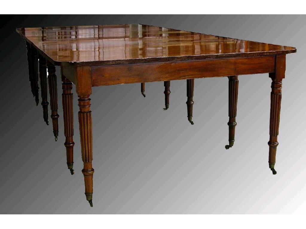 Appraisal: Good George IV mahogany extending dining table with a centre