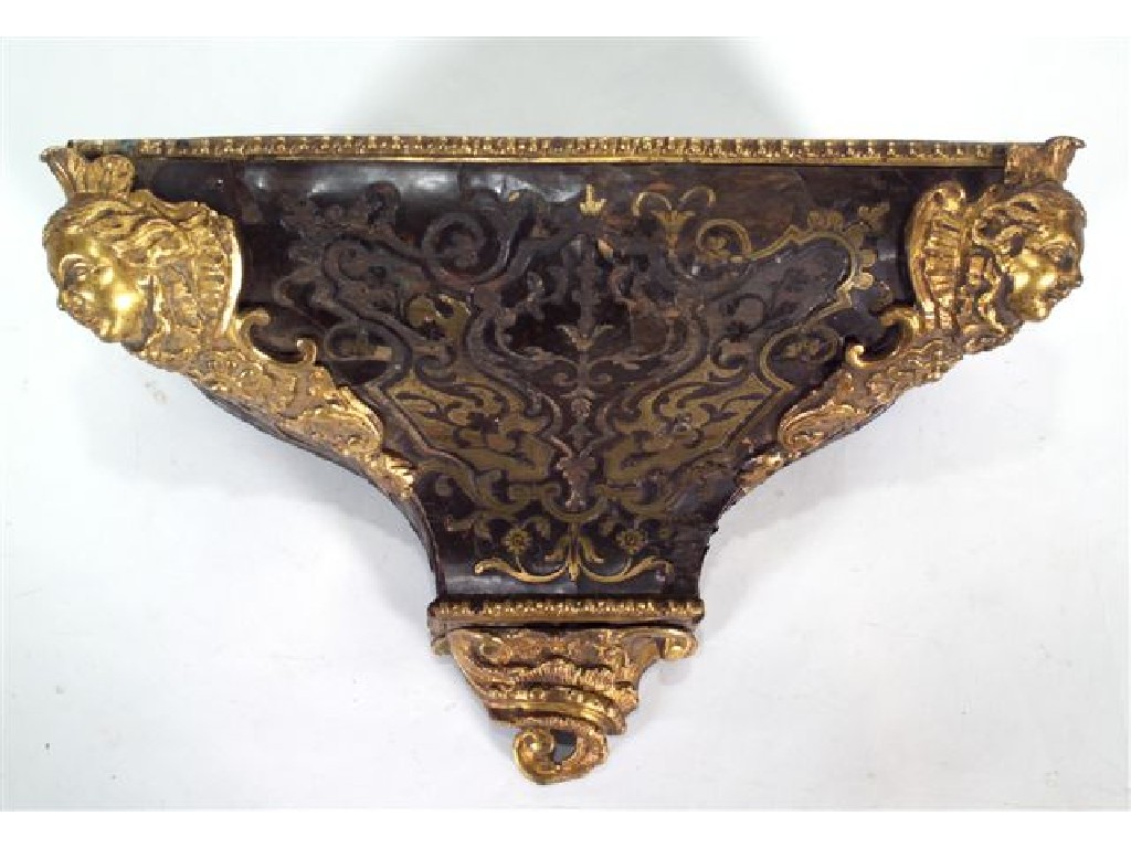 Appraisal: MID- th CENTURY BOULLE WORK BRACKET the rectangular top with