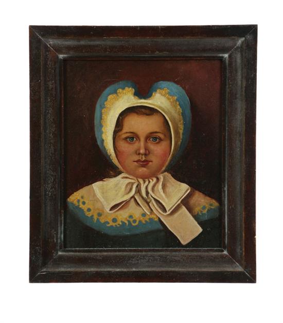 Appraisal: PORTRAIT OF A GIRL SIGNED ''W R TAYLOR'' AMERICAN SCHOOL