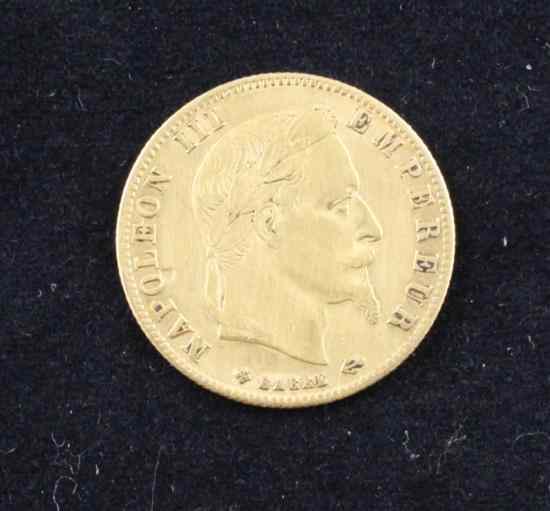 Appraisal: A rare French Strasbourg mint gold Francs Estimate - FURTHER