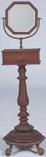 Appraisal: Shaving Stand American third quarter th century a shaving stand