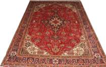 Appraisal: Persian Tabriz Mid th Century Central geometric medallion in a