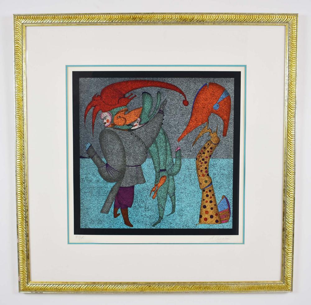 Appraisal: MIHAIL CHEMIAKIN RUSSIAN B LITHOGRAPHUntitled Signed numbered Lithograph in Colors