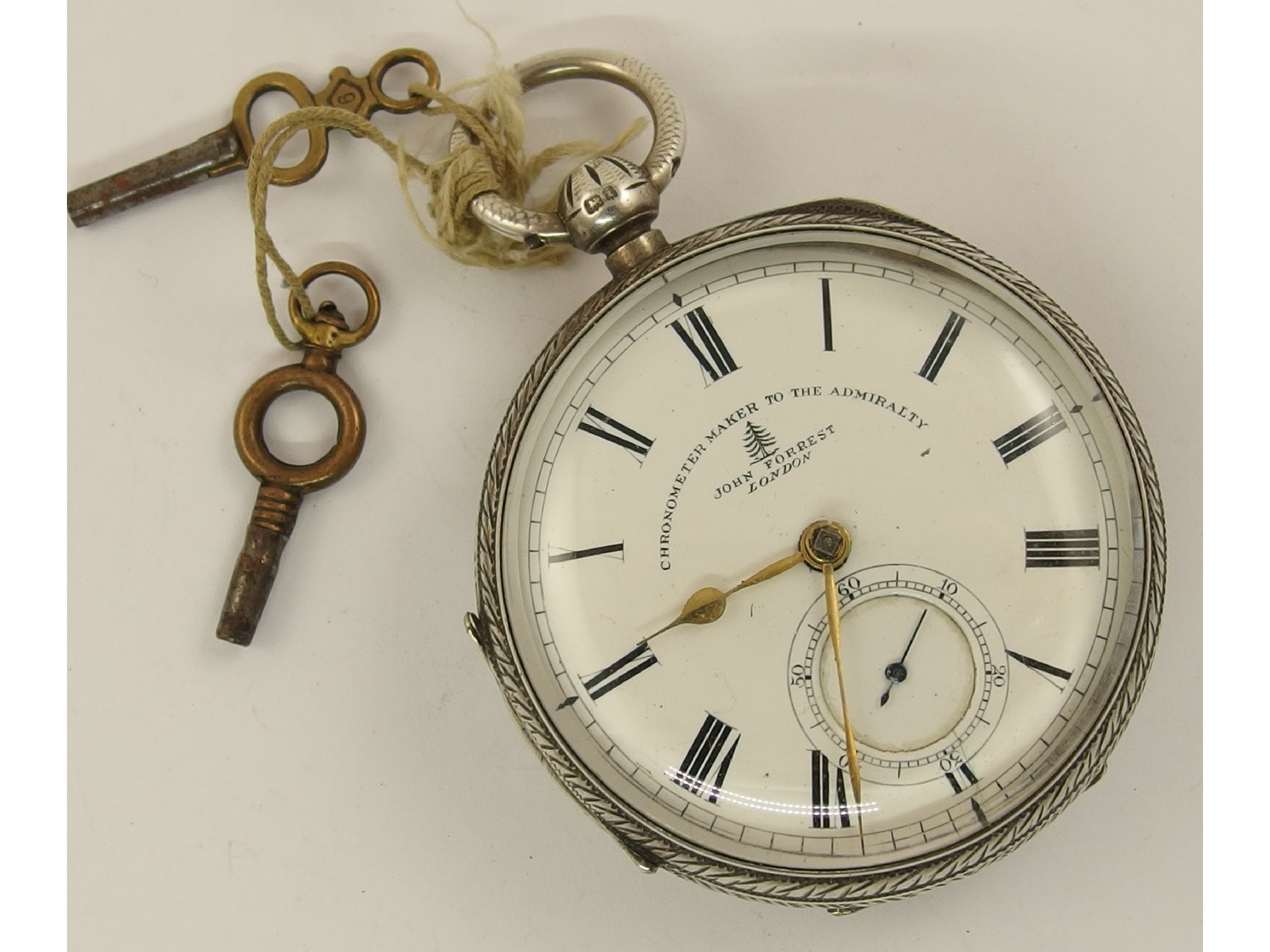 Appraisal: A silver pocket watch by John Forrest London