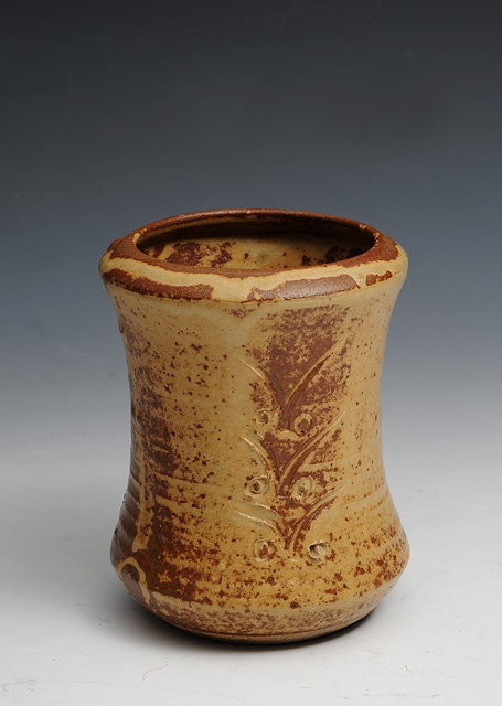 Appraisal: Bernard Leach British - attributed to at Leach PotteryVaseincised plant