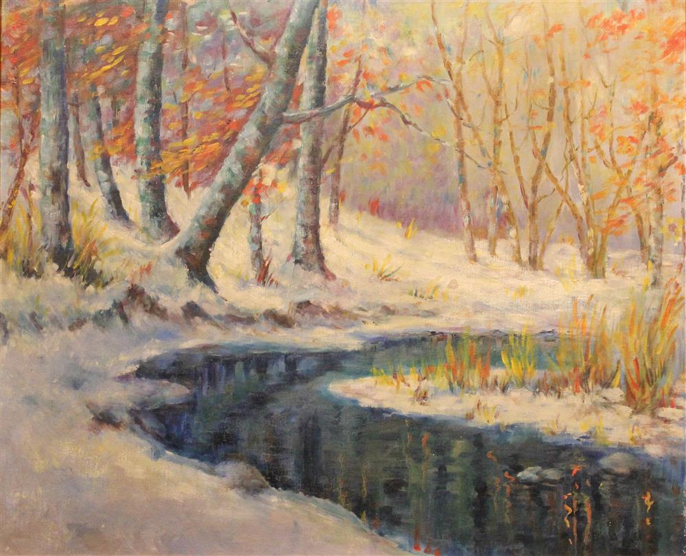 Appraisal: STYLE OF EMILE GRUPPE TH TH CENTURY NEW ENGLAND WINTER