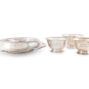 Appraisal: Four American Silver Bowls First Half th Century comprising a