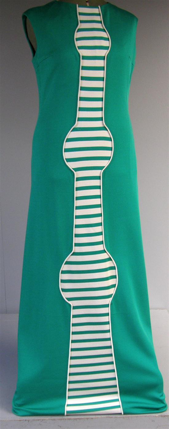 Appraisal: Pierre Balmain 's green full length dress