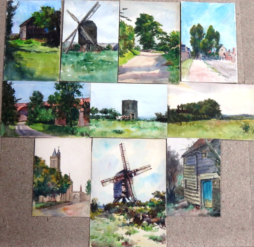 Appraisal: Alexander Brantingham Simpson fl - Landscapes with barns windmills and