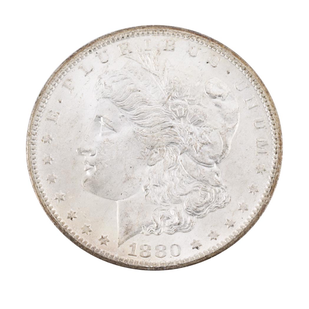 Appraisal: CC Morgan Dollar Brilliant Uncirculated example with nice clear surfaces