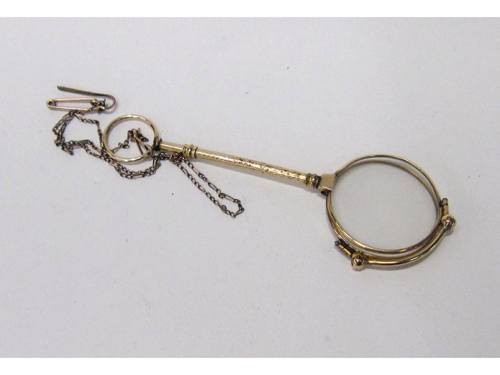 Appraisal: Gilt metal lorgnette