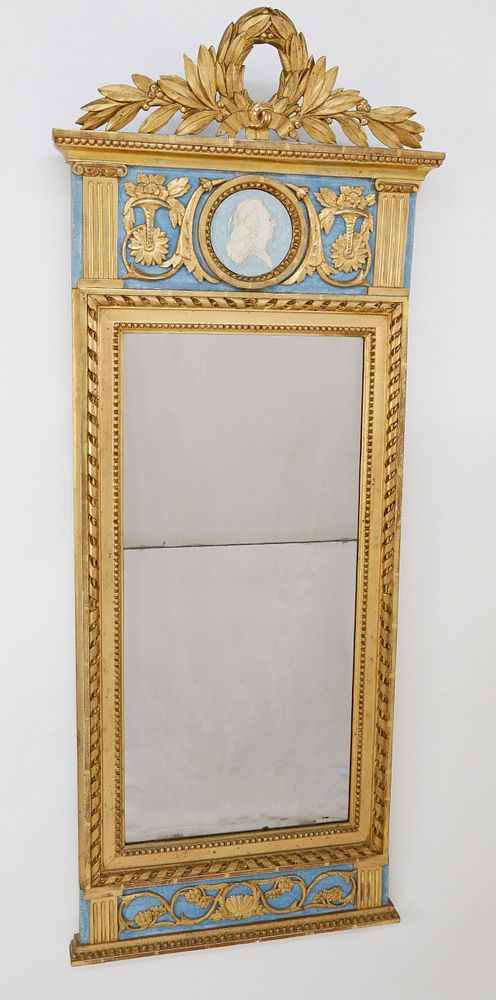 Appraisal: Swedish Gustavian Pier Mirror circa Swedish Gustavian Pier Mirror circa