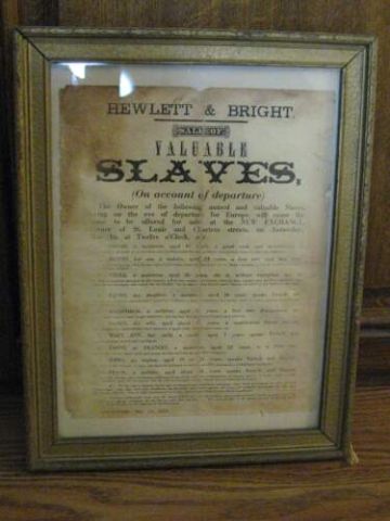 Appraisal: SLAVE PAPER PRINTED HANDBILL