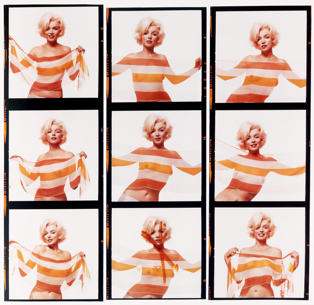 Appraisal: BERT STERN - Marilyn Monroe an enlarged contact sheet from