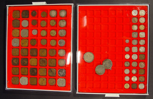 Appraisal: Collection of silver and copper coins dating from the early