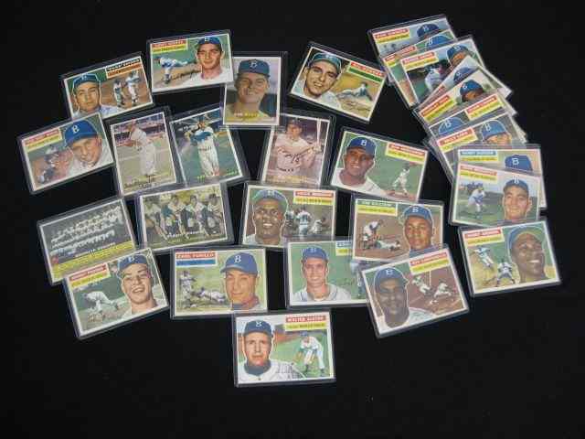 Appraisal: 's Baseball Cards Brooklyn Dodgers Topps set of complete and