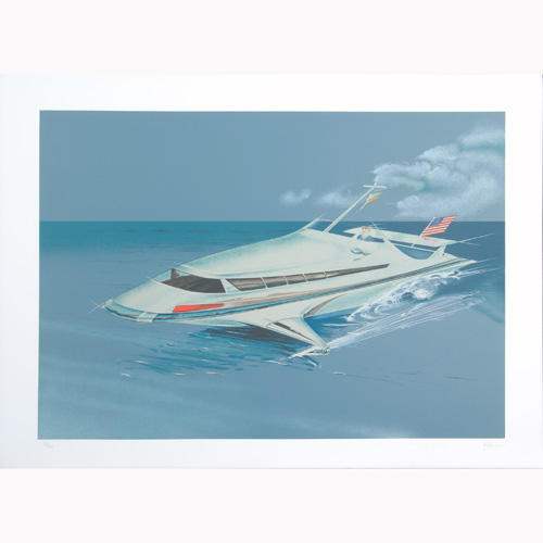 Appraisal: RAYMOND LOEWY Suite of seven limited edition lithographs and one