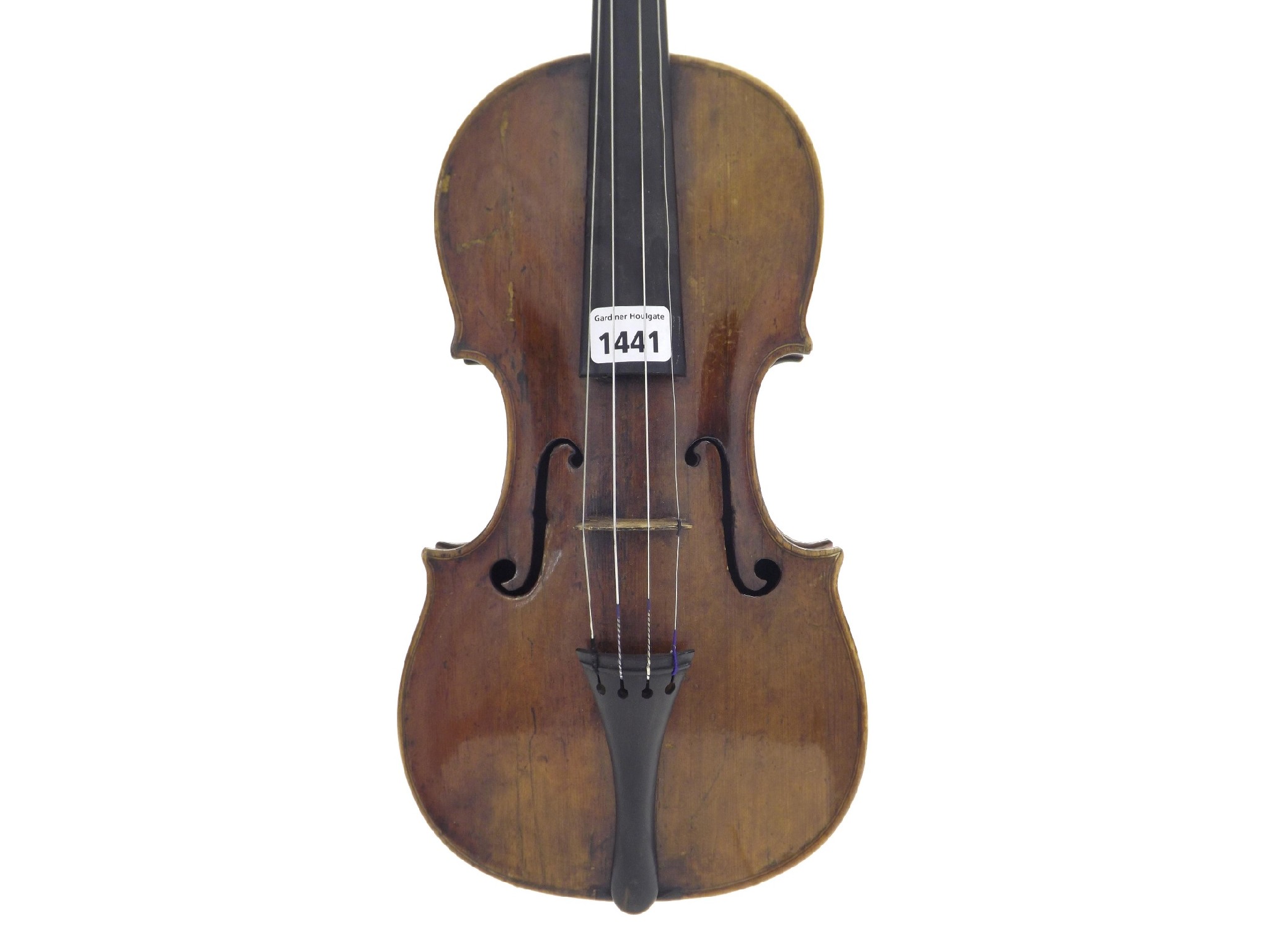 Appraisal: English violin labelled Made by Benj Banks Catherine Street Salisbury