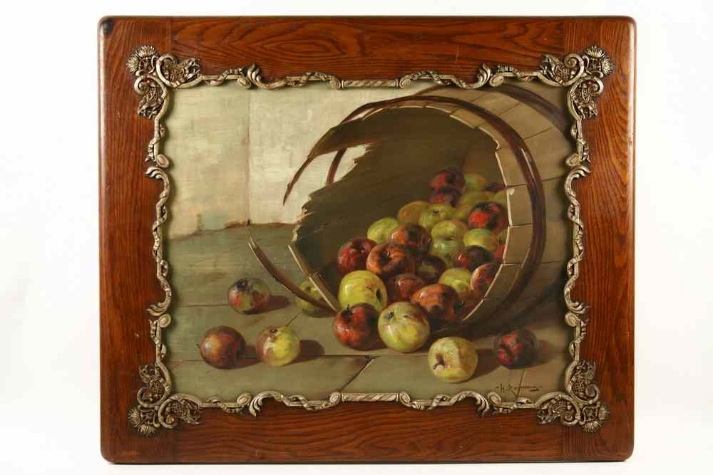 Appraisal: OOC - Overturned Barrel of Apples signed H Raymond ca