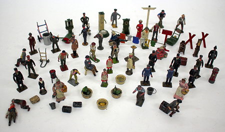 Appraisal: A QUANTITY OF BRITAIN'S DIE CAST FIGURES to include station