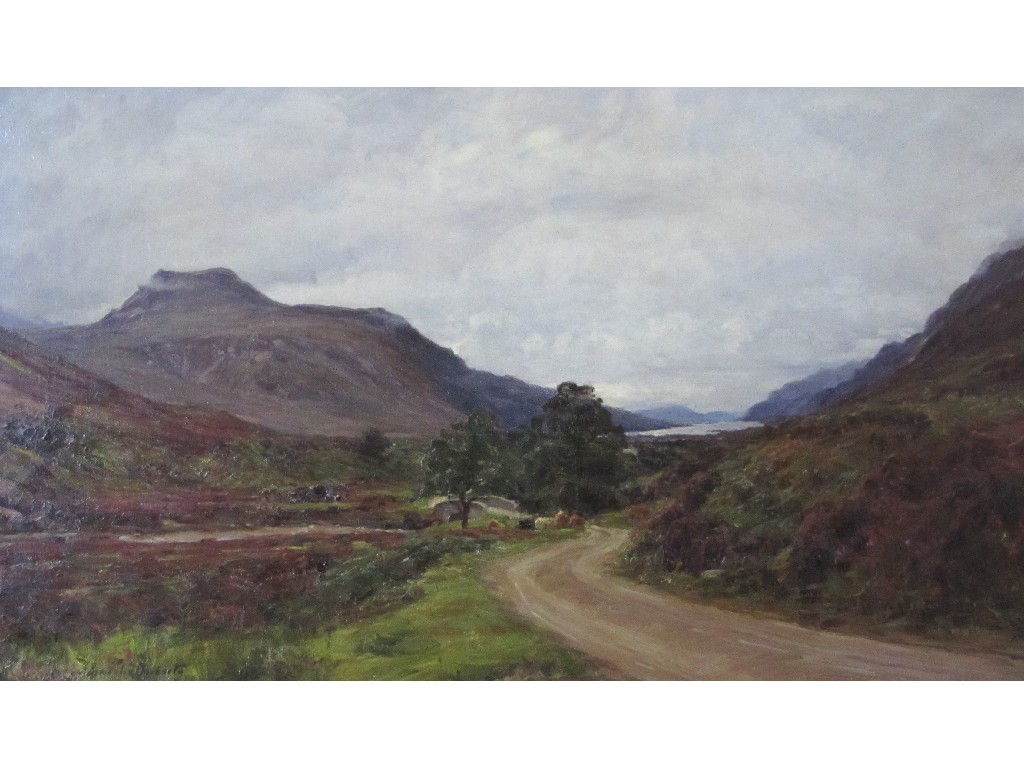 Appraisal: ALEXANDER BROWNLIE DOCHARTY - LOCH MAREE Oil on canvas signed