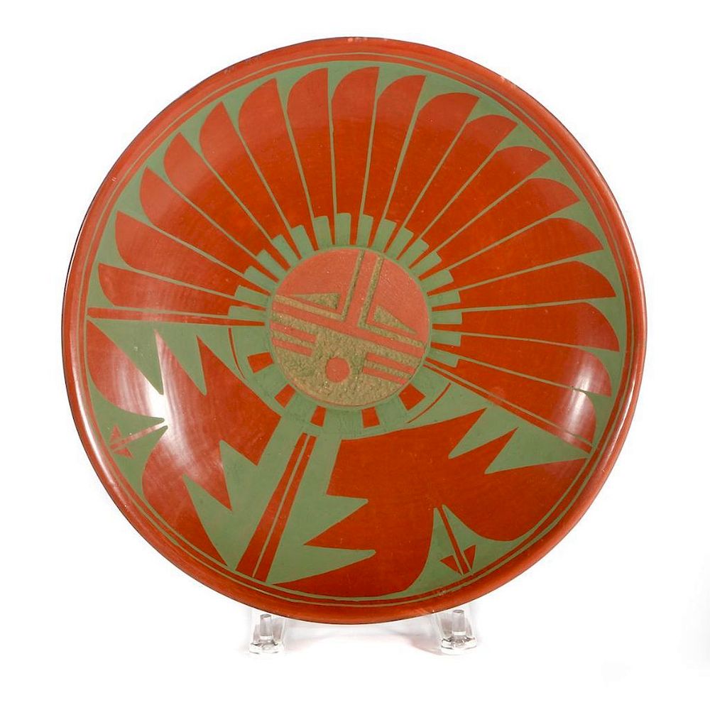 Appraisal: San Ildefonso plate San Ildefonso plate x by Martha Appleleaf