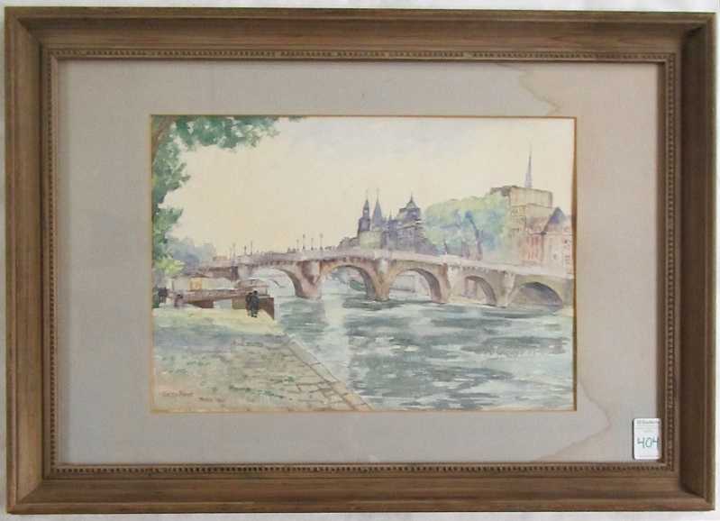 Appraisal: EDITH HOYT STEWART WATERCOLOR ON PAPER Maryland Washington D C