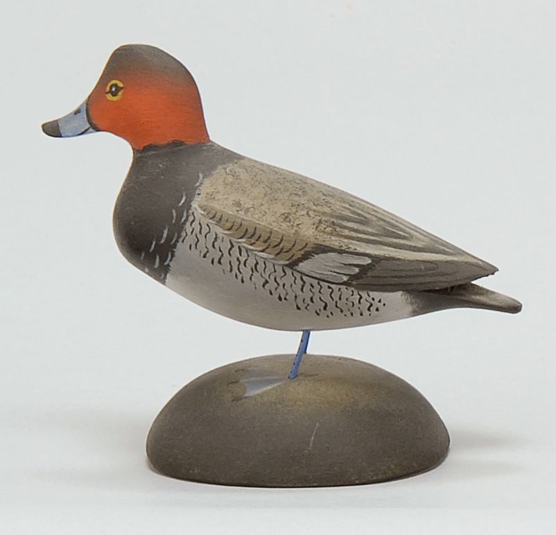 Appraisal: MINIATURE REDHEAD DRAKE By Crowell of East Harwich Massachusetts Rectangular