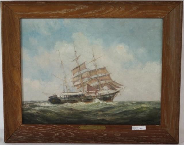 Appraisal: FREDERICK LEO HUNTER - OSSINING NY OIL ON CANVAS DEPICTING