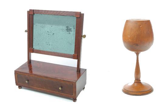 Appraisal: FEDERAL SHAVING MIRROR AND WIG STAND Probably American early th