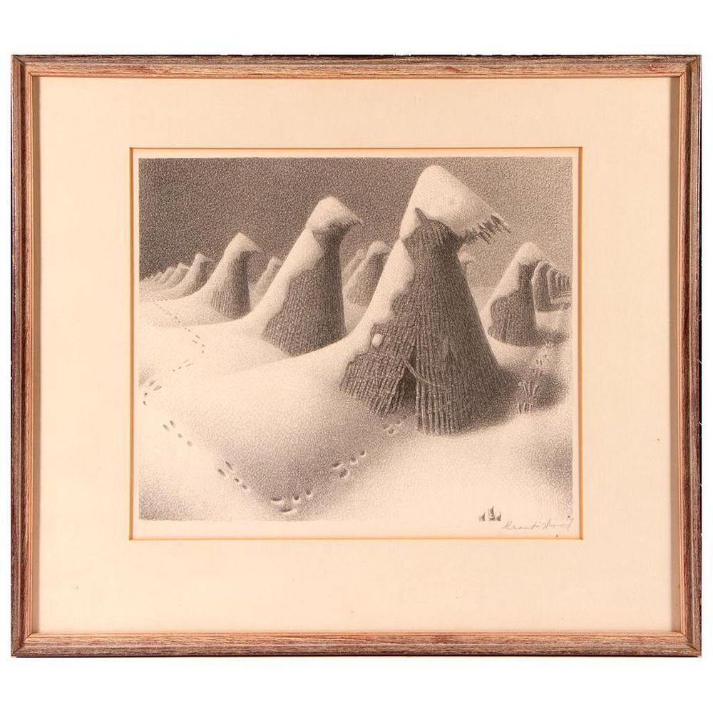 Appraisal: Grant Wood - Artist Grant Wood - Title Subject January