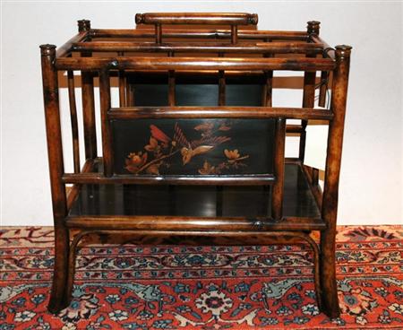 Appraisal: Regency Style Faux Bamboo Canterbury Estimate -