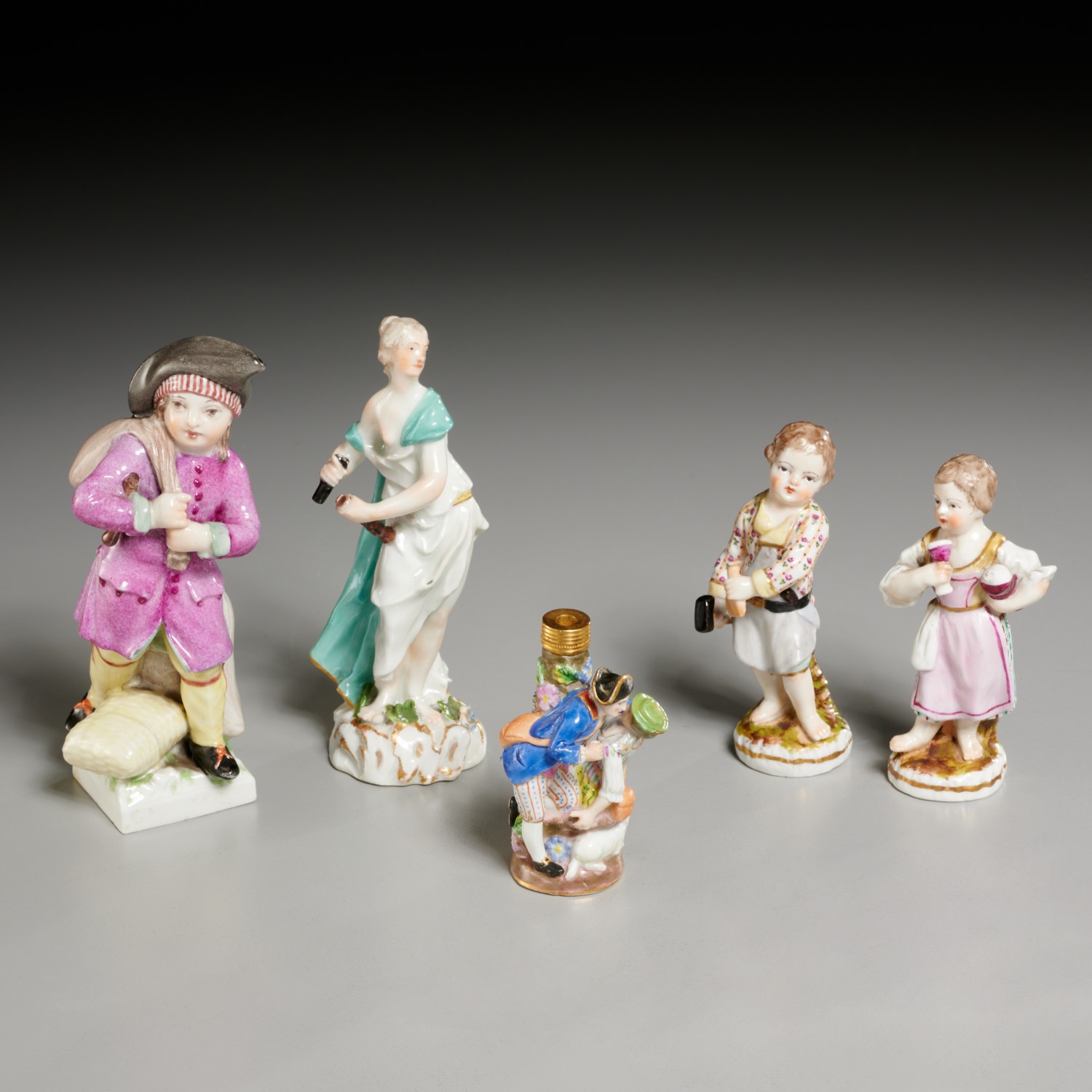 Appraisal: GERMAN PORCELAIN FIGURE GROUP INCL KPM MEISSEN th th c