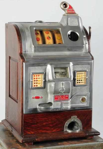 Appraisal: Jennings Rock-Ola Coin-Op Machine Conversion jackpot front Original machine with