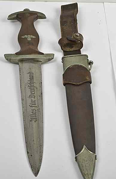 Appraisal: German WWII SA Dagger with Scabbard and Hanger Untouched example