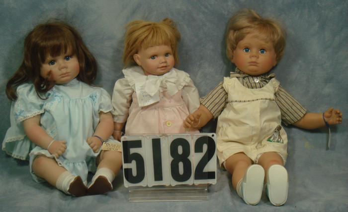 Appraisal: Vinyl Cloth doll lot to inches tall Ellenbrook and Zook