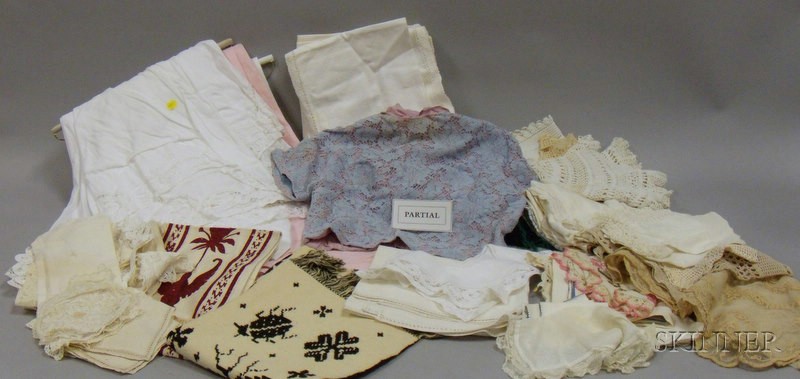 Appraisal: Large Group of Assorted Household Linens and Textiles including doilies