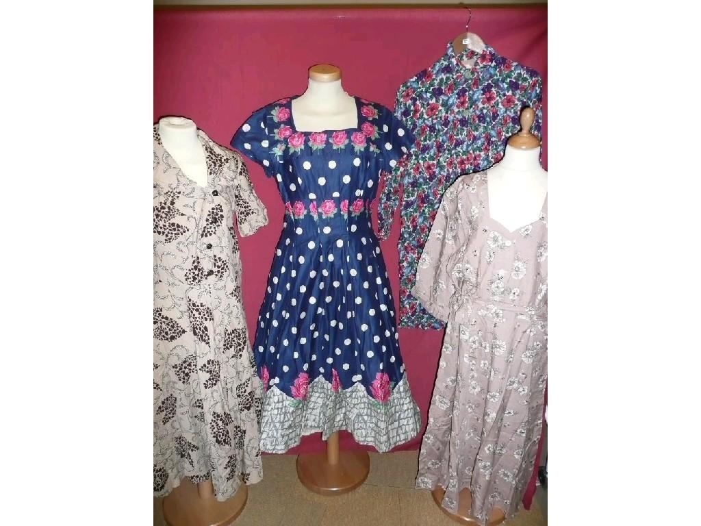 Appraisal: A group of 's and 's dresses including a summer