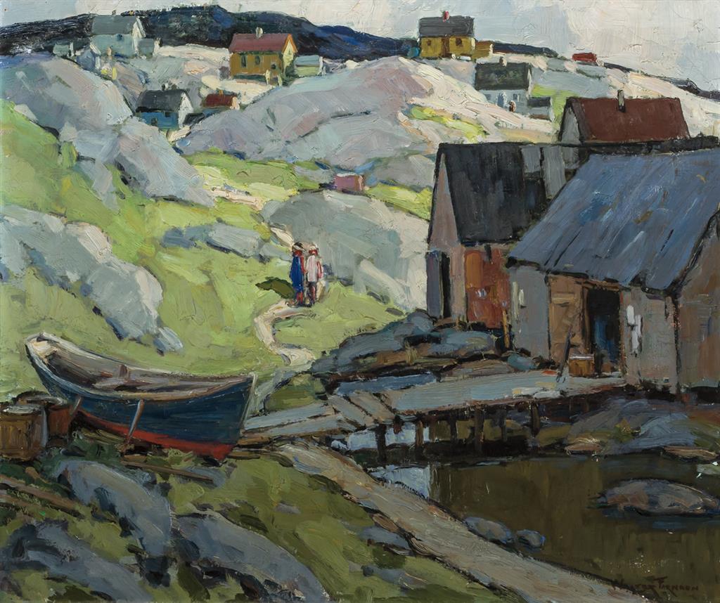 Appraisal: WALTER FARNDON American - Peggy's Cove Nova Scotia oil on